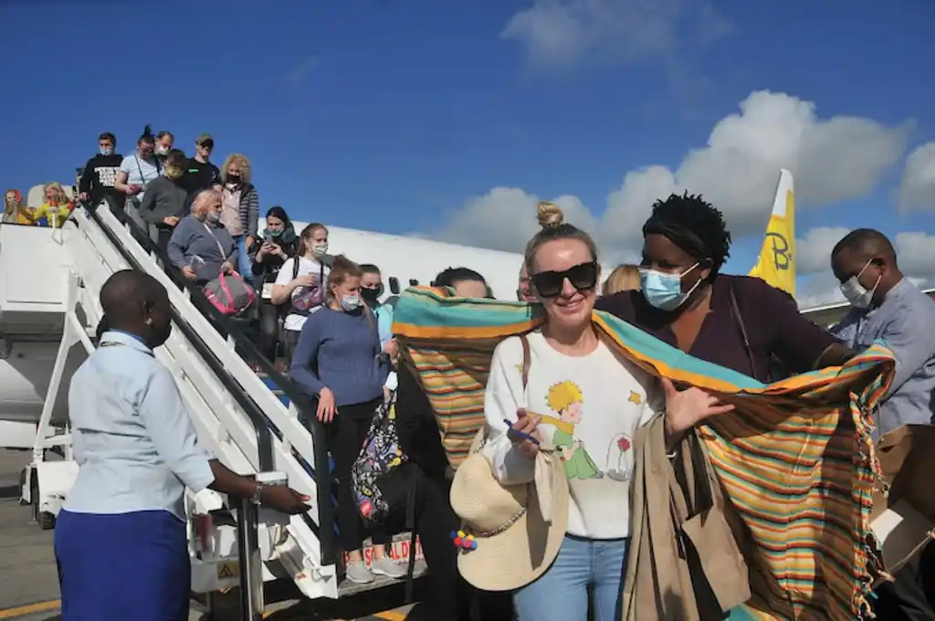 Hundreds of tourists are arriving at the Kenyan coast
